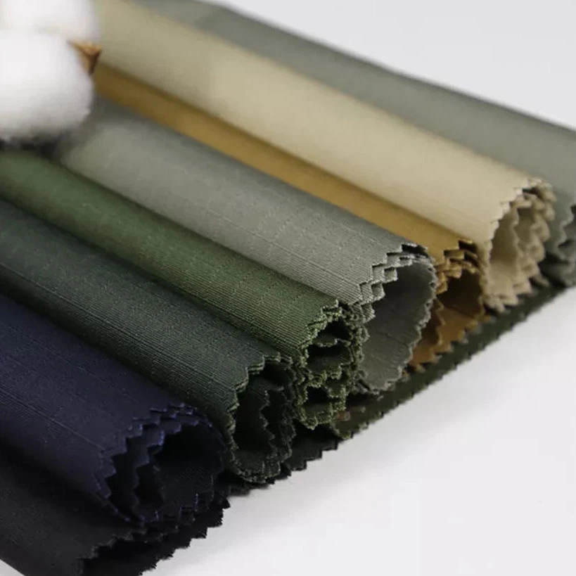 CVC Ribstop Spandex Fabric